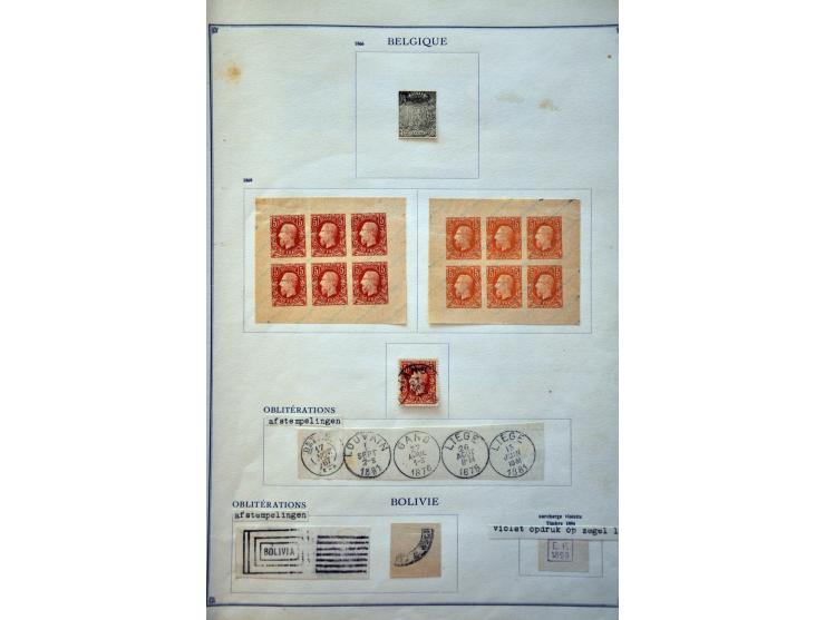 Album de Fac-similés uitgave van L'Union Philatelique de Genève (1928). Verzameling vervalsingen van Francois Fournier. Het a