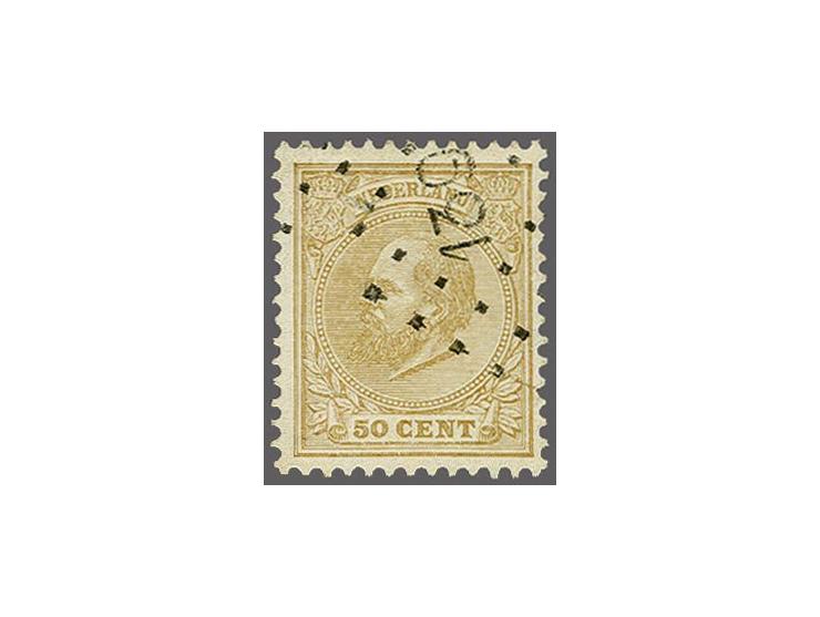 139 - Asten - op Willem III 50 cent, pracht ex. gesigneerd Koopman, cat.w. 400+14