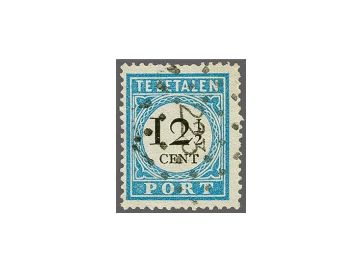 223 - Koog-Zaandijk - op port 12½ cent, pracht ex., cat.w. 150+40