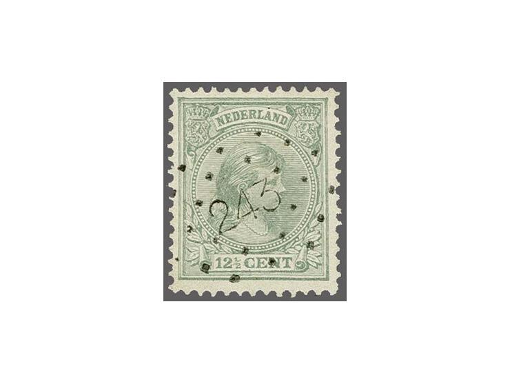 243 - Velsen - op Hangend Haar 12½ cent, pracht ex., cat.w. 125