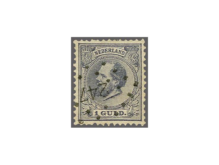 247 - Dieren - op Willem III 1 gulden, pracht ex., cat.w. 100+50