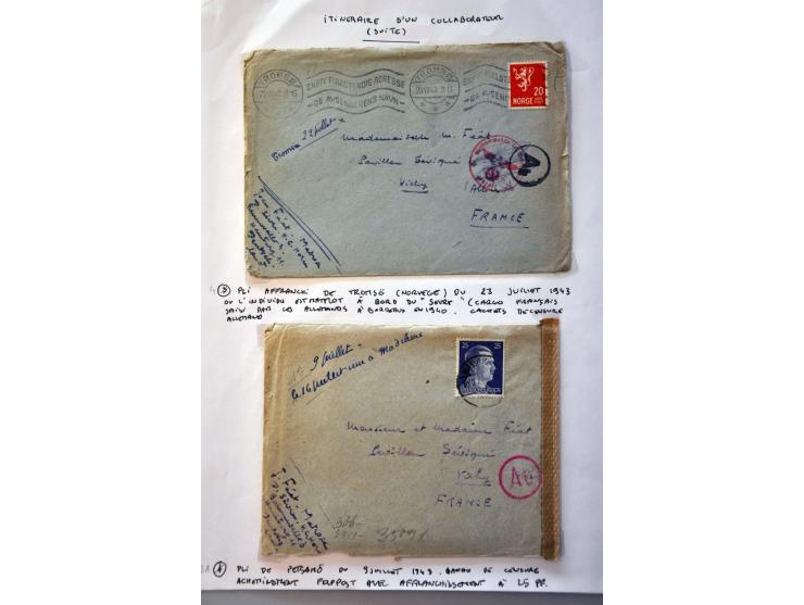 Duitsland 1940-1945, 82 poststukken met kamppost w.b. kinder KLV -Lager, Feldpost, Dienstpost, iets Frankrijk, etc. in album