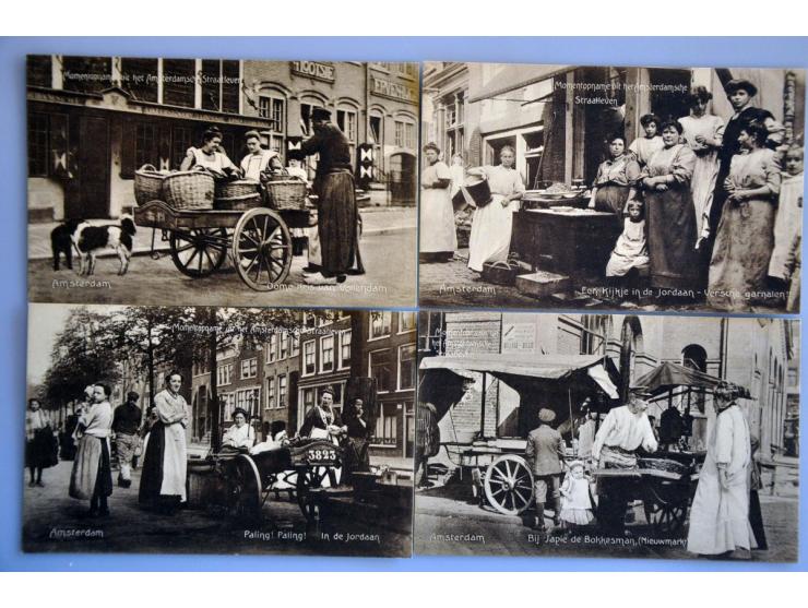 Amsterdamsche Straatleven collectie 18 ex. zeer oude 