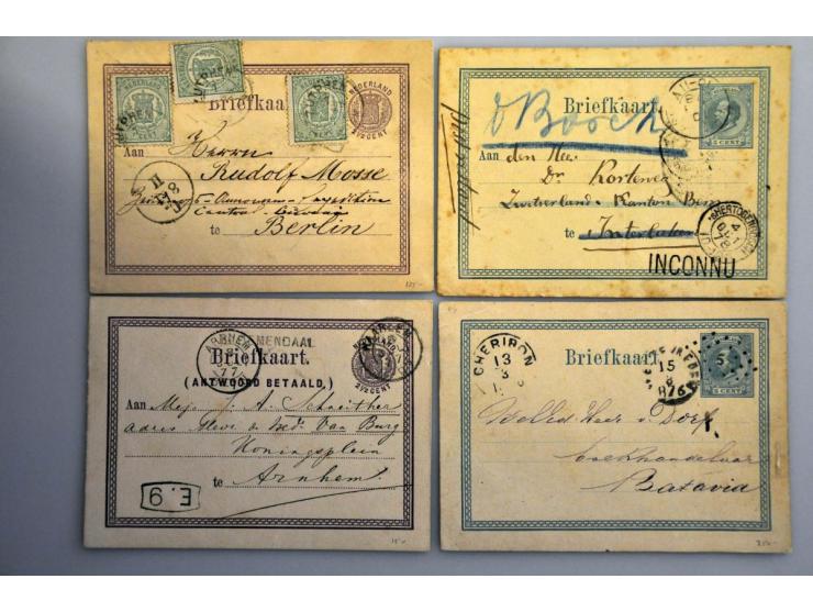 collectie gebruikte briefkaarten 1871-2016, 650 stuks w.b. 4 gefrankeerde formulieren, veel beter w.b. G214e (Morschpoort), 2