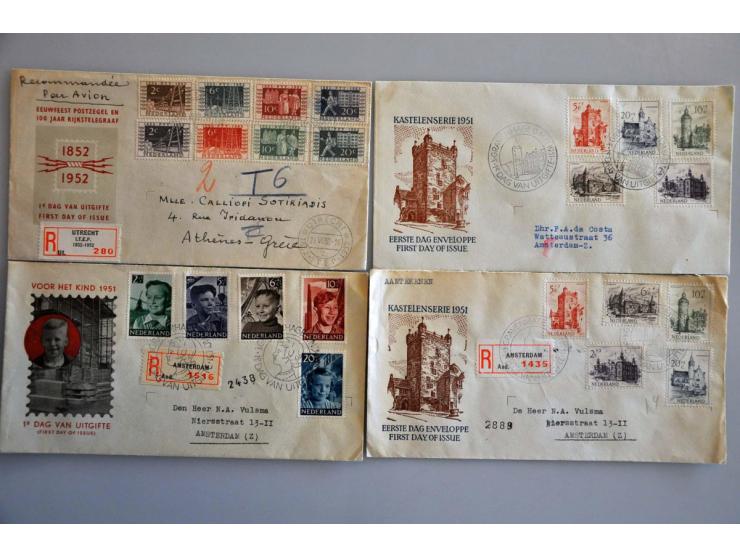 post(waarde)stukken, collectie w.b. fdc's en gelegenheidstempels in combinatie met speciale aantekenstrookjes w.b. ITEP 1924 