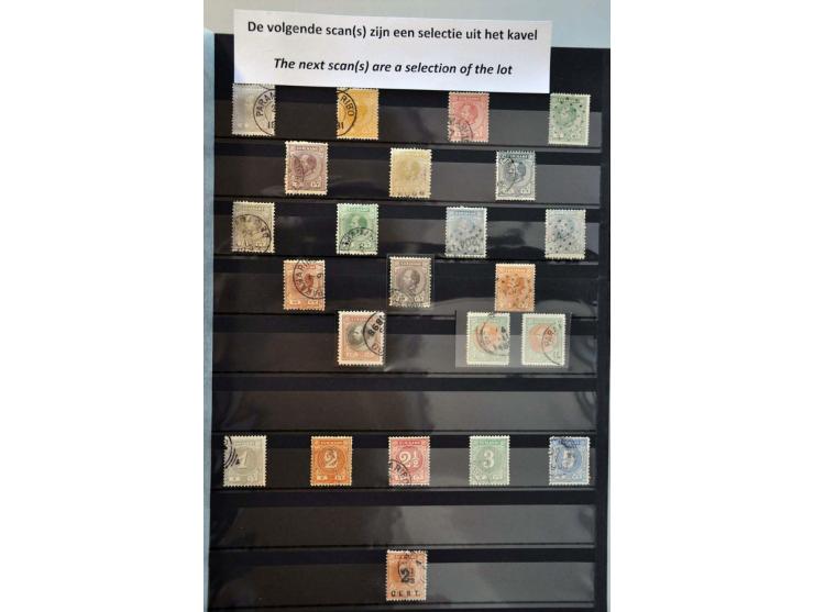 collectie 1873-1975 gestempeld en behoudens nr. 32a op hoofdnummers compleet inclusief luchtpost en port in over het algemeen
