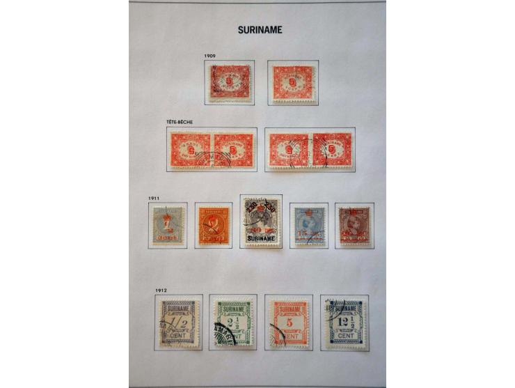 collectie 1873-1975 meest gestempeld met vele betere ex. en series w.b. Kroontjesopdrukken, keerdrukken 1909, Jubileum 1923, 