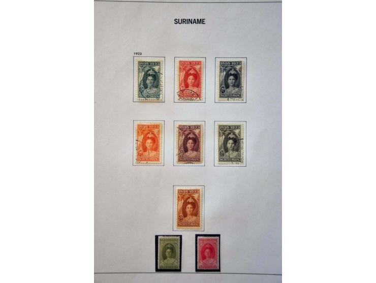 collectie 1873-1975 meest gestempeld met vele betere ex. en series w.b. Kroontjesopdrukken, keerdrukken 1909, Jubileum 1923, 
