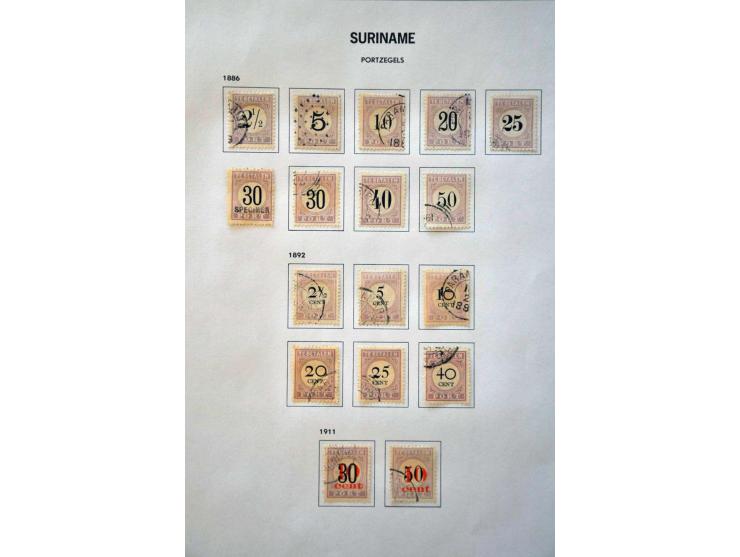collectie 1873-1975 meest gestempeld met vele betere ex. en series w.b. Kroontjesopdrukken, keerdrukken 1909, Jubileum 1923, 