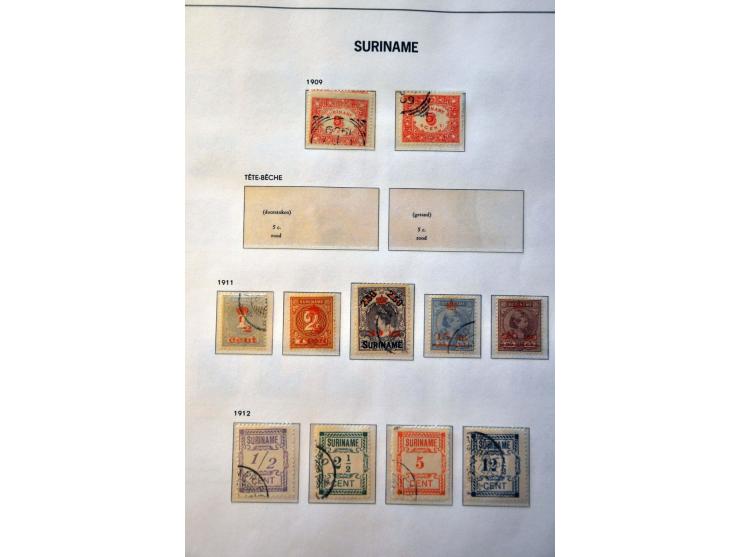 collectie 1873-1976 met betere ex. en series in Davo album