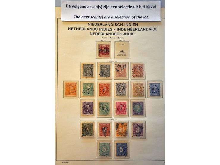 collectie vanaf 1864 met beter materiaal w.b. Jaarbeurs Bandoeng, Jubileum 1923, Van Konijnenburg, dienst compleet, port nr. 