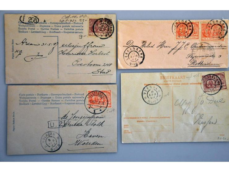 emissie de Ruyter 1907 poststukken (11 ex.)
