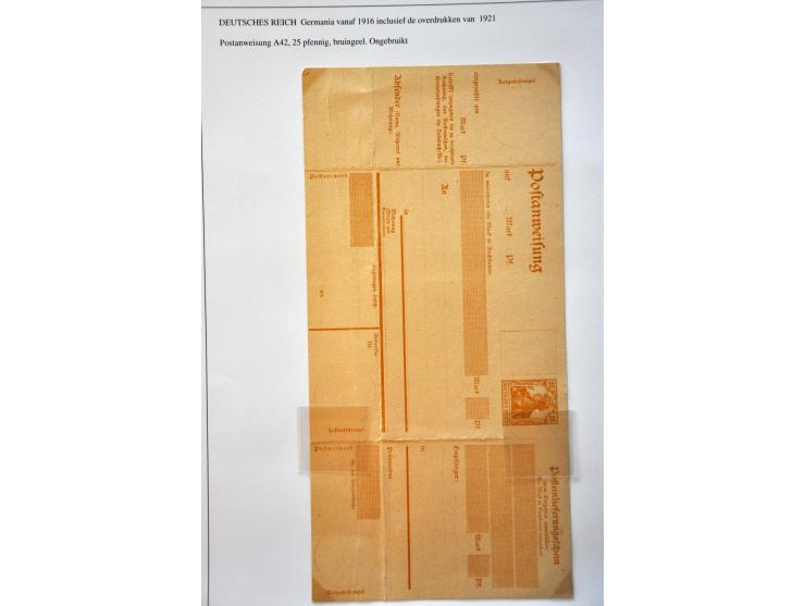 collectie 1872-ca.1921 gestempeld met veel betere ex. en series, kleurnuances (w.b. BPP keur), post- en postwaardestukken (w.