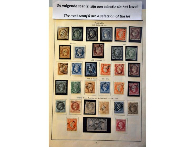 mooie collectie 1849-1971 met veel betere ex. en series inclusief luchtpost in klemband