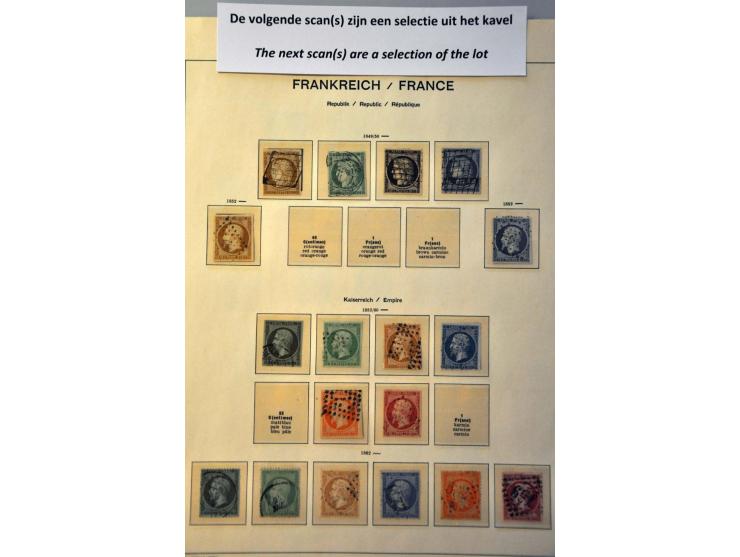 collectie 1849-1967 meest */** met beter materiaal w.b. klassiek, Bordeaux 1923, Transatlantique, blok Parijs 1925 etc. in Sc