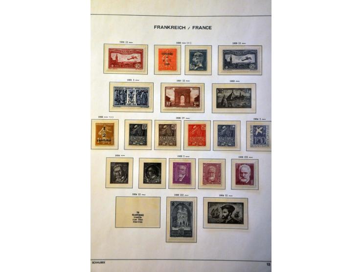 collectie 1849-1967 meest */** met beter materiaal w.b. klassiek, Bordeaux 1923, Transatlantique, blok Parijs 1925 etc. in Sc