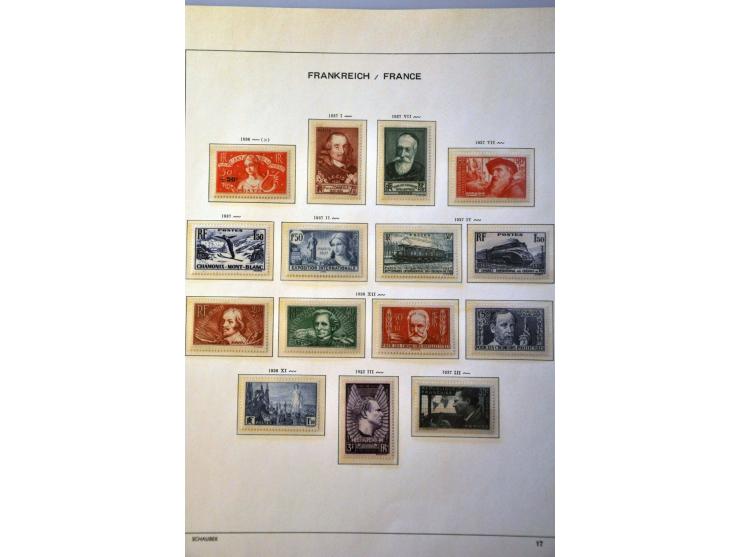 collectie 1849-1967 meest */** met beter materiaal w.b. klassiek, Bordeaux 1923, Transatlantique, blok Parijs 1925 etc. in Sc