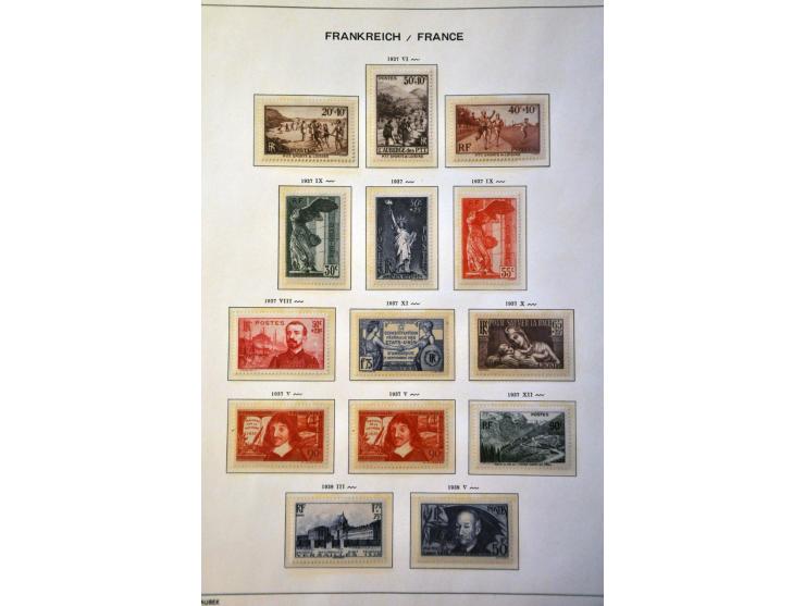 collectie 1849-1967 meest */** met beter materiaal w.b. klassiek, Bordeaux 1923, Transatlantique, blok Parijs 1925 etc. in Sc