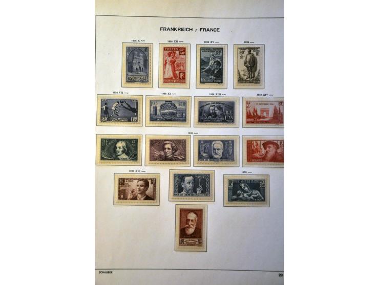 collectie 1849-1967 meest */** met beter materiaal w.b. klassiek, Bordeaux 1923, Transatlantique, blok Parijs 1925 etc. in Sc