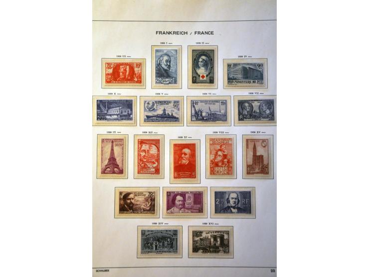 collectie 1849-1967 meest */** met beter materiaal w.b. klassiek, Bordeaux 1923, Transatlantique, blok Parijs 1925 etc. in Sc