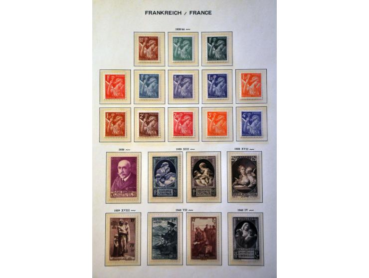 collectie 1849-1967 meest */** met beter materiaal w.b. klassiek, Bordeaux 1923, Transatlantique, blok Parijs 1925 etc. in Sc