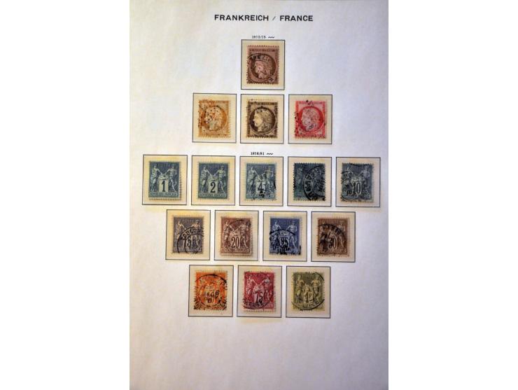 collectie 1849-1967 meest */** met beter materiaal w.b. klassiek, Bordeaux 1923, Transatlantique, blok Parijs 1925 etc. in Sc