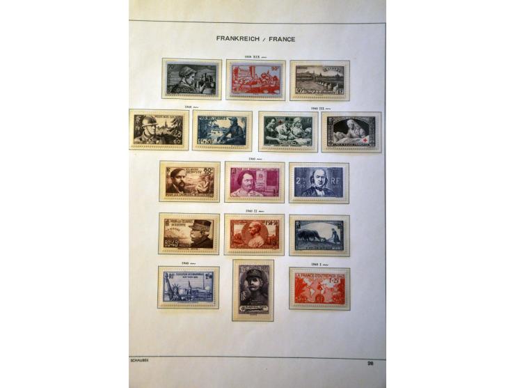 collectie 1849-1967 meest */** met beter materiaal w.b. klassiek, Bordeaux 1923, Transatlantique, blok Parijs 1925 etc. in Sc