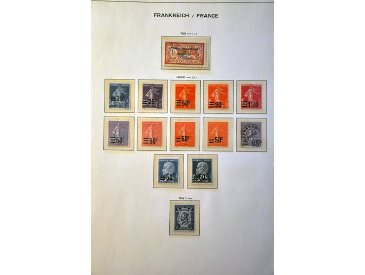 collectie 1849-1967 meest */** met beter materiaal w.b. klassiek, Bordeaux 1923, Transatlantique, blok Parijs 1925 etc. in Sc