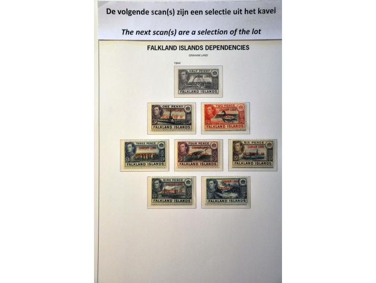 , South Georgia en Falklands collectie meest ** met betere series in 2 Davo albums