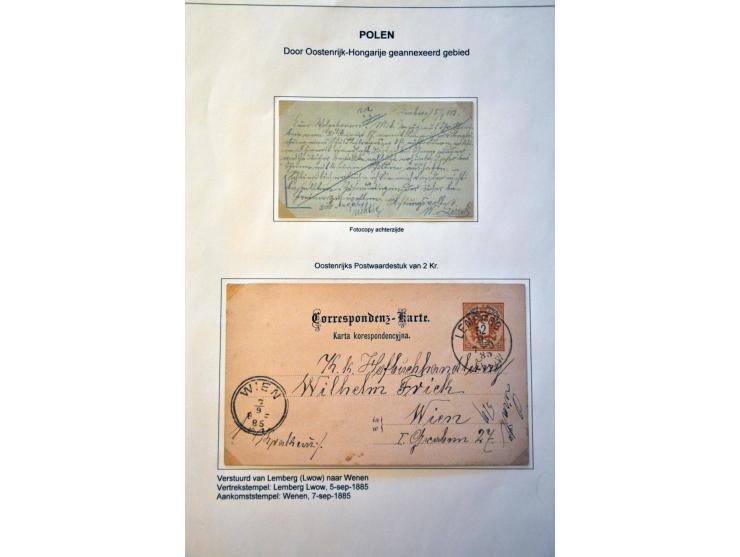 gespecialiseerde tentoonstellingscollectie w.b. bezetting Oostenrijk, Rusland, Pruissen en Duitsland en post(waarde)stukken i