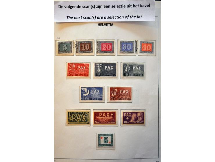 collectie 1945-1992 w.b. Pax-serie ** gesigneerd Liniger in album