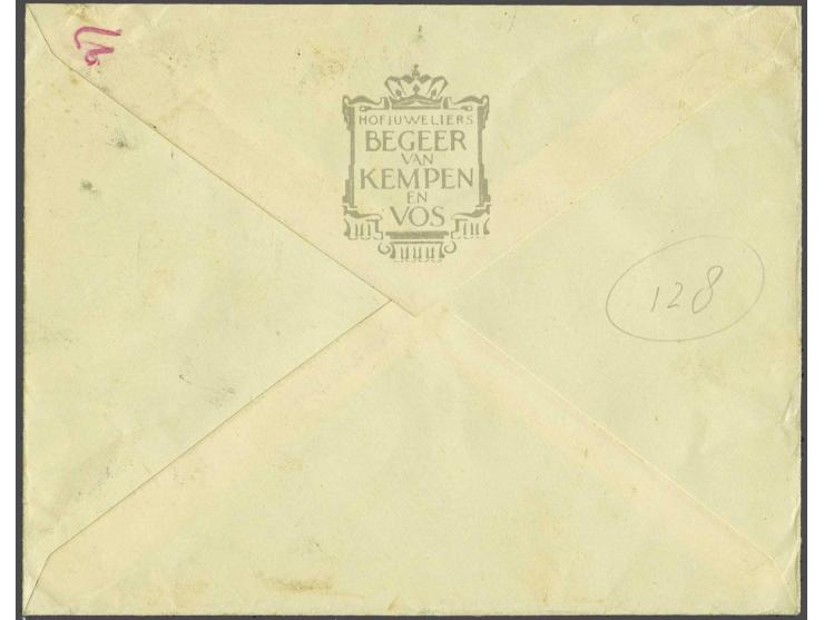 Leger des Heils 2 series op luchtpost envelop met 1e-dagstempel Batavia centrum 1-12-1932, fris pracht ex., cat.w. 350+