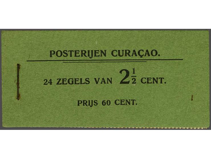 Boekje 60 cent met 24 zegels van 2½ cent groen nr. 48, pracht ex. (zegels iets getint), cat.w. 3000