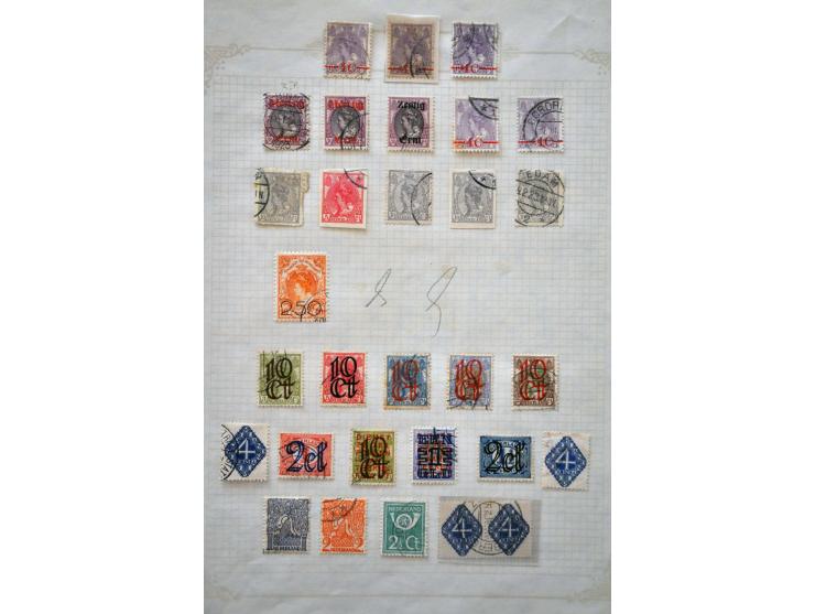 gespecialiseerde gestempelde collectie 1872-1991 met veel beter materiaal w.b. nrs. 29 (2x), 48, 78 met vroegst bekende datum