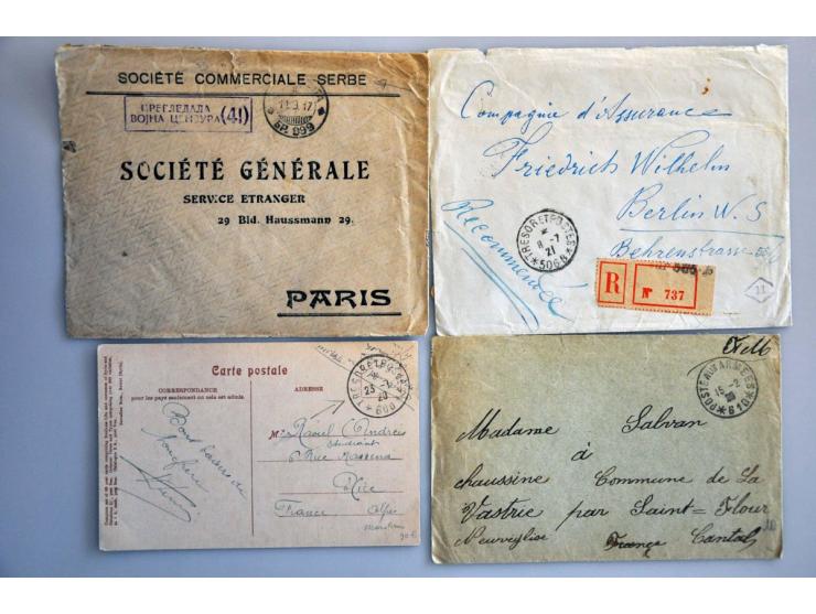 24 most military cards and letters with France Tresor et Postes (including Levant) and US postal expres service