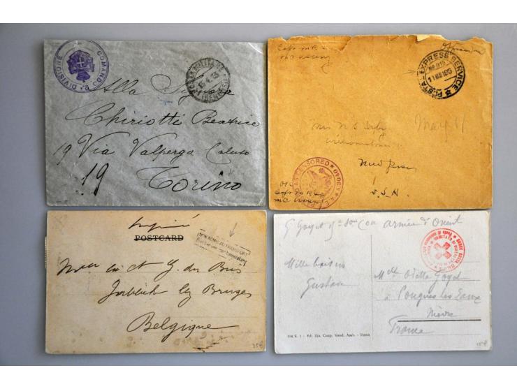 24 most military cards and letters with France Tresor et Postes (including Levant) and US postal expres service