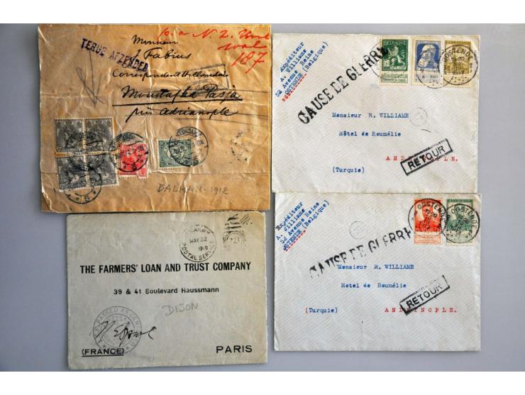 24 most military cards and letters with France Tresor et Postes (including Levant) and US postal expres service