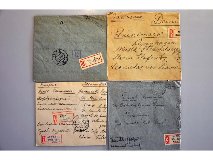 Russia 70 letters and postcards, all censored and many registered