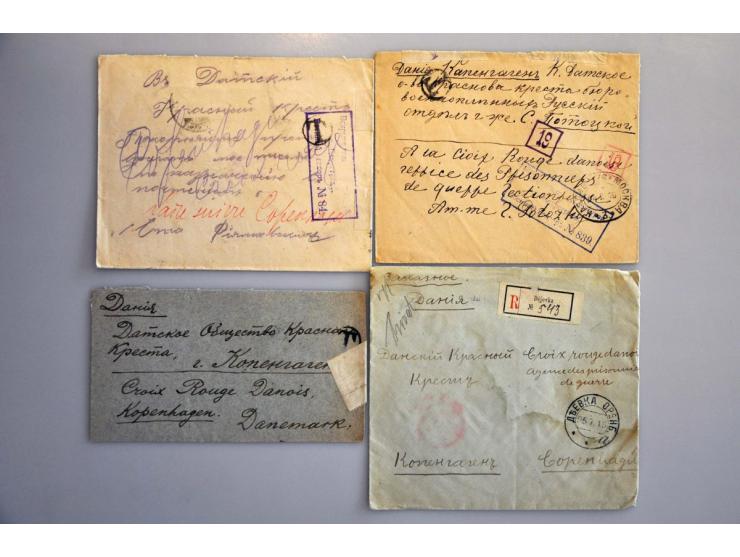 Russia 70 letters and postcards, all censored and many registered