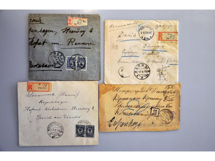 Russia 70 letters and postcards, all censored and many registered