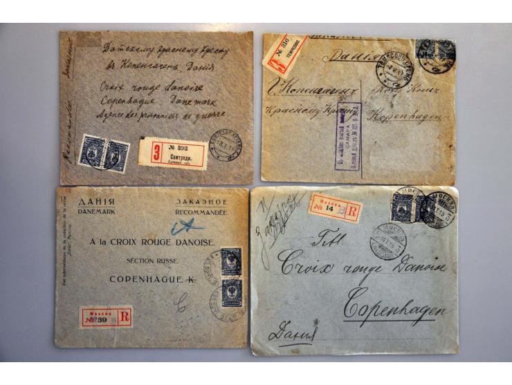 Russia 70 letters and postcards, all censored and many registered