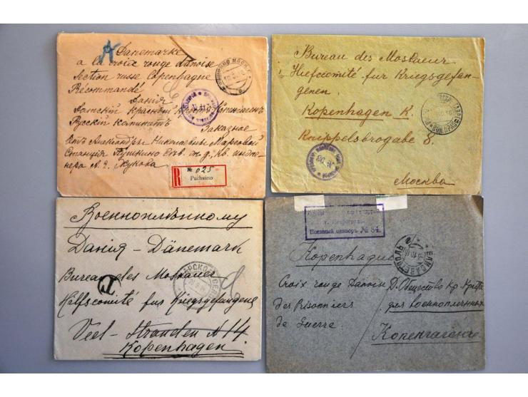 Russia 70 letters and postcards, all censored and many registered