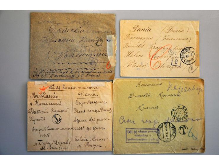 Russia 70 letters and postcards, all censored and many registered