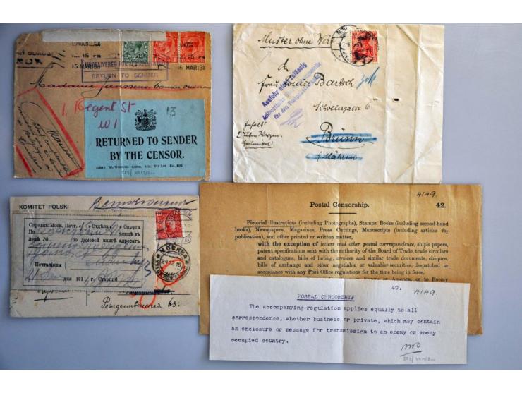 80 letters and postcards, all returned, many with reason, including Germany