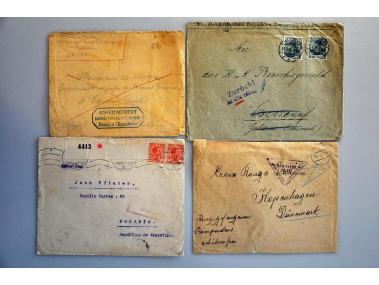 80 letters and postcards, all returned, many with reason, including Germany