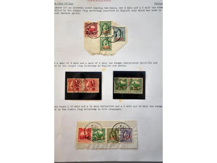 collectie brieven en PWS vanaf de Levant Periode, UK bezetting, tot modern, w.b. veldpost van de diverse oorlogen, 6-daagse o