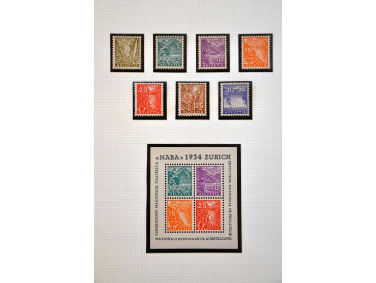 mooie collectie 1907-1960 ** deels gespecialiseerd w.b. gesigneerd en enkele certificaten met veel betere ex., series, blokke