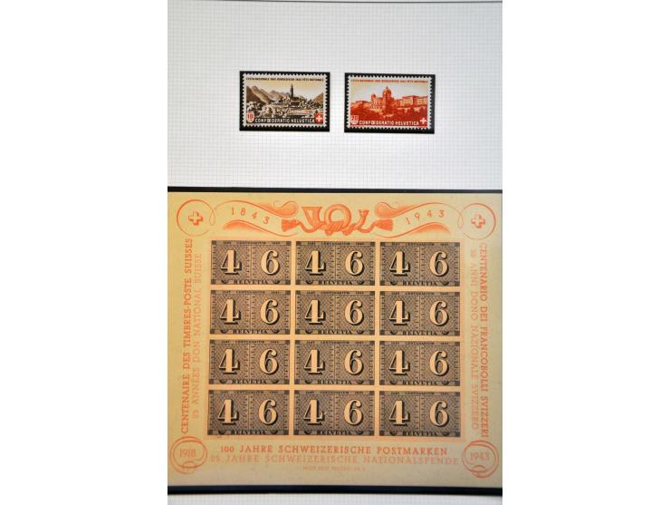 mooie collectie 1907-1960 ** deels gespecialiseerd w.b. gesigneerd en enkele certificaten met veel betere ex., series, blokke