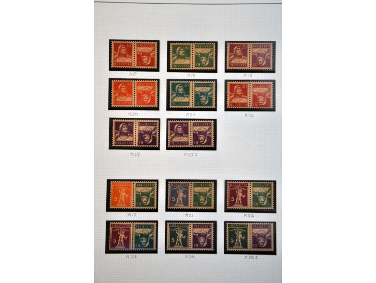 mooie collectie 1907-1960 ** deels gespecialiseerd w.b. gesigneerd en enkele certificaten met veel betere ex., series, blokke