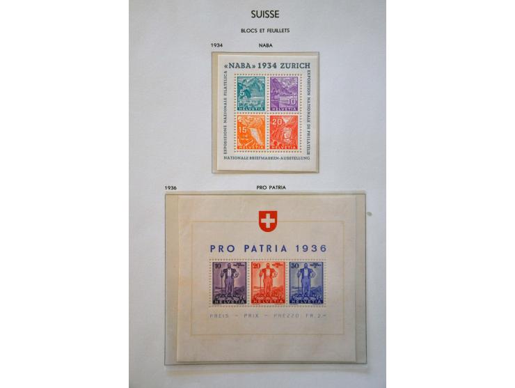 collectie 1851-1968 meest */** met beter materiaal w.b. Pax, Naba-blok, Bundesfeier-blok, Lunaba-blok, luchtpost compleet etc